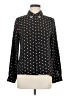 Fun2Fun 100% Polyester Print Black Long Sleeve Blouse Size M - photo 1