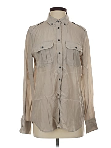Banana Republic Heritage Collection Long Sleeve Silk Top (view 1)