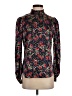 Veronica Beard Floral Black Long Sleeve Silk Top Size 2 - photo 1