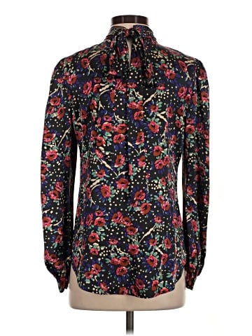 Veronica Beard Long Sleeve Silk Top (view 2)