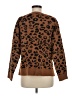 Knox Rose 100% Recycled Polyester Animal Print Brown Pullover Sweater Size M - photo 2