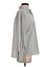 Massimo Dutti Solid Gray Long Sleeve Button-Down Shirt Size S - photo 4