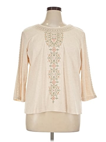 Alfred Dunner 3/4 Sleeve Blouse (view 1)