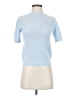 MNG Blue Short Sleeve Turtleneck Size XS - photo 1