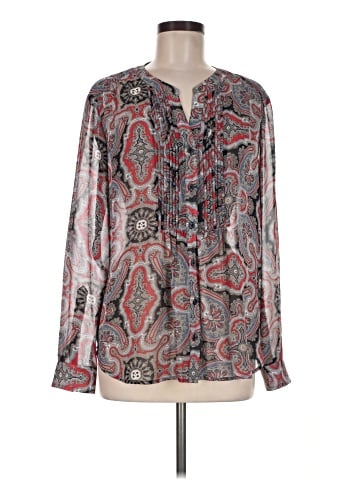 Ellen Tracy Long Sleeve Blouse (view 1)