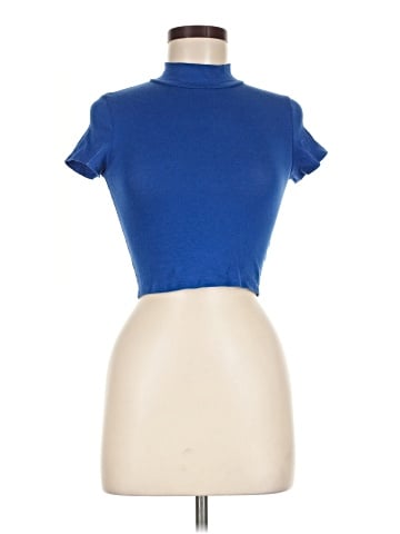Charlotte Russe Short Sleeve Turtleneck (view 1)