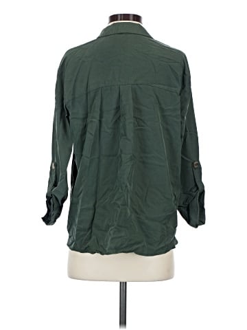 Stradivarius 3/4 Sleeve Button-Down Shirt (view 2)