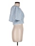 Miss Selfridge Blue Short Sleeve Blouse Size 6 - photo 4