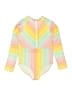 Hanna Andersson Stripes Yellow Rash Guard Size 8 - photo 1
