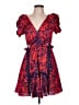 Self-Portrait 100% Polyester Paisley Red Cocktail Dress Size 10 - photo 1