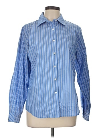 Foxcroft Long Sleeve Button-Down Shirt (view 1)