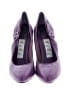 Assorted Brands 100% Leather Color Block Purple Heels Size 4 1/2 - photo 2