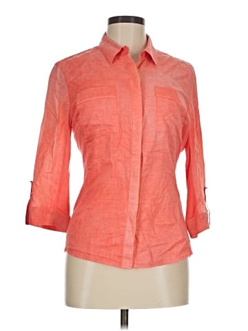 Elie Tahari 3/4 Sleeve Button-Down Shirt (view 1)