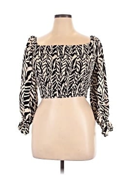 ELOQUII Elements Long Sleeve Blouse (view 1)