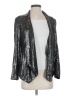 Aqua 100% Polyester Metallic Silver Blazer Size S - photo 1