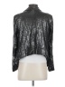 Aqua 100% Polyester Metallic Silver Blazer Size S - photo 2