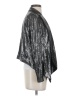 Aqua 100% Polyester Metallic Silver Blazer Size S - photo 4