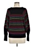 Trina Turk Stripes Black Wool Pullover Sweater Size L (estimated) - photo 1