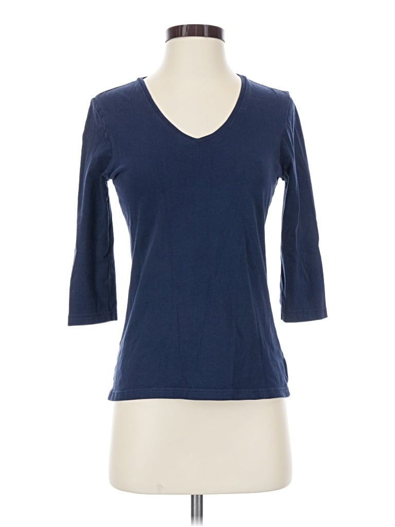 Pre-owned Gap Outlet 3/4 Sleeve T-shirt In Blue