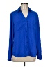 Express 100% Polyester Blue Long Sleeve Blouse Size M - photo 1