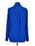 Express 100% Polyester Blue Long Sleeve Blouse Size M - photo 2