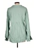 Unbranded Solid Green Long Sleeve Blouse Size M - photo 2