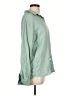 Unbranded Solid Green Long Sleeve Blouse Size M - photo 4