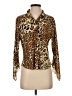 Biaggini 100% Polyester Animal Print Brown Long Sleeve Blouse Size EU 40 / US 10 - photo 1