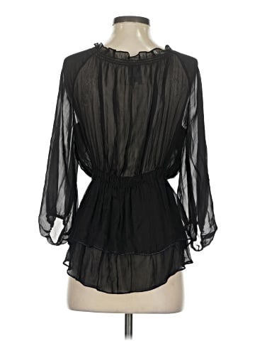 Saivana 3/4 Sleeve Silk Top (view 2)