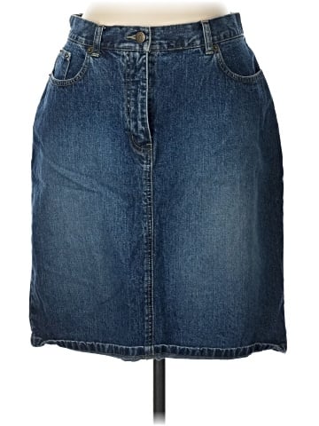 New York & Company Denim Skirt (view 1)