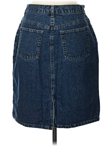 New York & Company Denim Skirt (view 2)