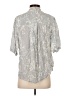 Babaton 100% Rayon Gray Short Sleeve Blouse Size XXS - photo 2