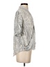 Babaton 100% Rayon Gray Short Sleeve Blouse Size XXS - photo 4