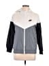 Nike 100% Polyester Color Block Gray Track Jacket Size XL - photo 1