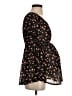 Siren Lily Maternity 100% Polyester Black Kimono Size Sm Maternity - photo 4
