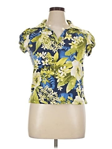Caribbean Joe Short Sleeve Blouse (view 1)