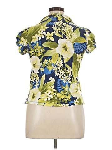 Caribbean Joe Short Sleeve Blouse (view 2)