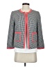 Nine West 100% Polyester Houndstooth White Jacket Size 2 - photo 1