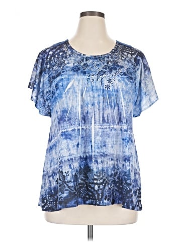 Live and Let Live Short Sleeve Blouse (view 1)