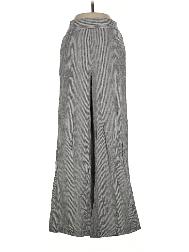 Pre-owned Max Studio Linen Pants In Gray
