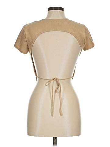 BEIGE BOTANY Short Sleeve Top (view 2)