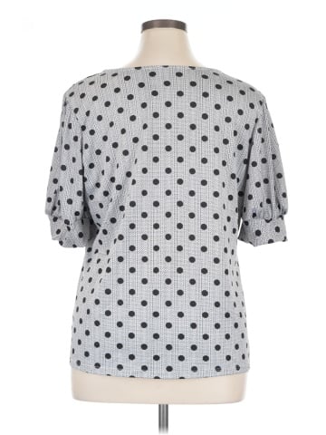 NY Collection Short Sleeve Blouse (view 2)