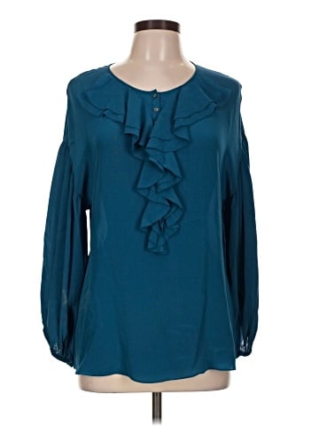 Sundance Long Sleeve Silk Top (view 1)