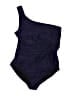 J.Crew Solid Blue One Piece Swimsuit Size 18 - photo 1