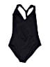 J.Crew Solid Black One Piece Swimsuit Size 14 - photo 2