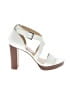 Nine West White Sandals Size 7 1/2 - photo 1