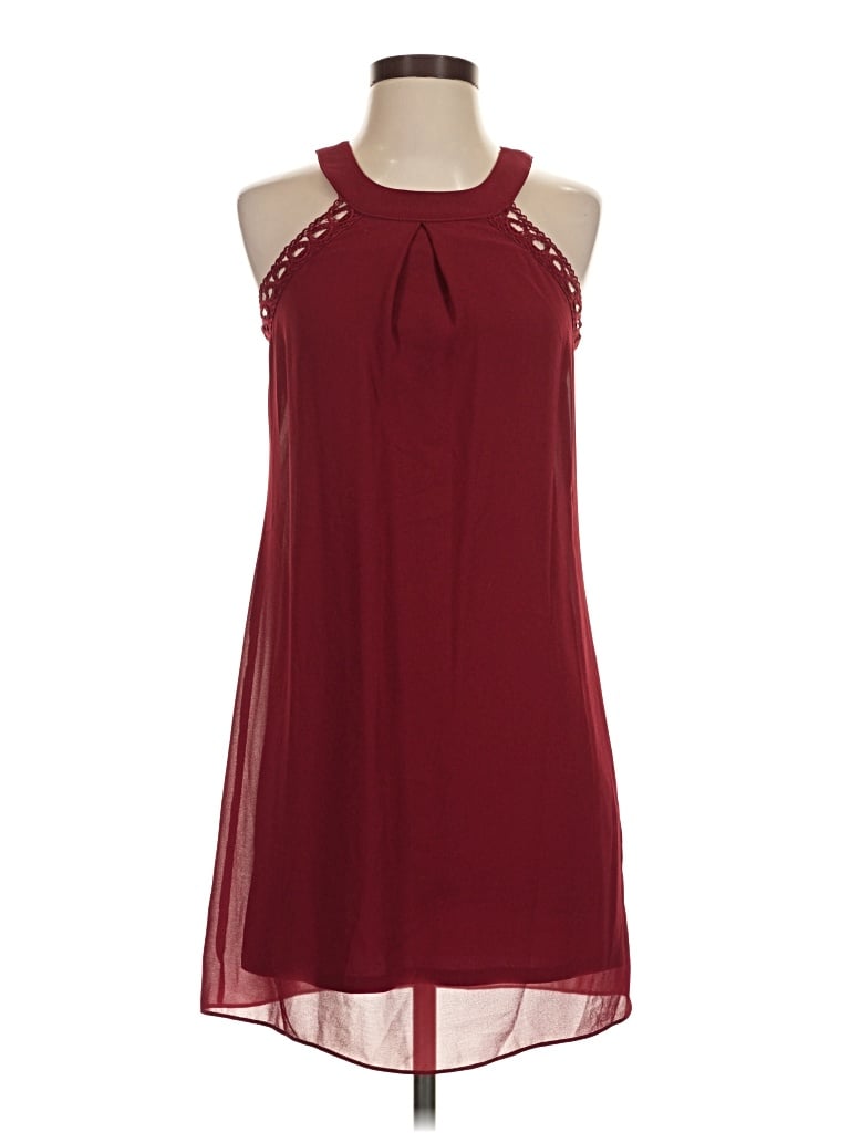 Pre-owned Iz Byer Cocktail Dress In Burgundy