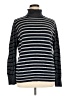L.L.Bean Stripes Black Turtleneck Sweater Size XL - photo 1