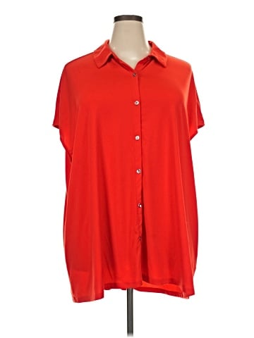 H By Halston Short Sleeve Blouse (view 1)