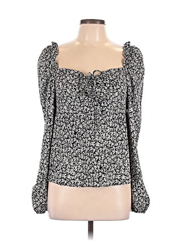 Topshop Long Sleeve Blouse (view 1)